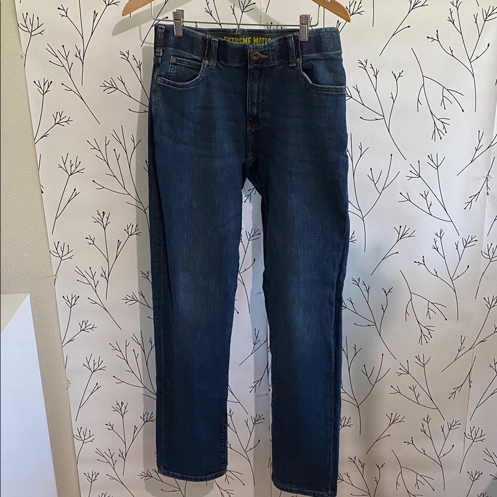 Blue Straight Leg Jeans
